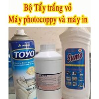 COMBO Bộ tẩy trắng vỏ máy photocopy và máy in, máy tính. Bộ tẩy rửa đa năng chuyên dụng