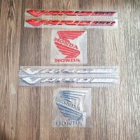 Combo bộ tem chữ nổi, cánh chim Honda cho Vario 2015-2017 nhựa cứng chuẩn ZIN