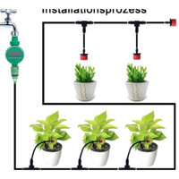Combo bộ tưới cây tự động gồm 30 đầu tưới,25m  dây dẫn nước,1 van điều khiển cấp nước tự động và đầy đủ phụ kiện -H2T