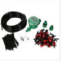 Combo bộ tưới cây tự động gồm 30 đầu tưới nhỏ giọt, 25m dây dẫn nước, 01 đồng hộ đặt thời gian tưới tự động và phụ kiện