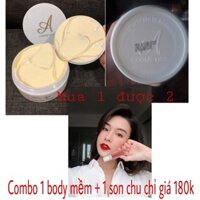 Combo body mềm + son chu c