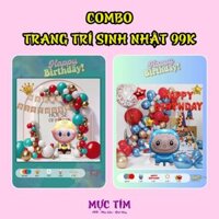 Combo bong bóng Happy Birthday lớn nhiều mẫu