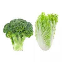 Combo bông cải xanh Đà Lạt Vietgap 320g và cải thảo Đà Lạt Vietgap 600g