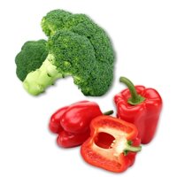 Combo Bông Cải Xanh Đà Lạt Vietgap 320g & Ớt chuông đỏ Đà Lạt VietGAP 200g (1 Quả)