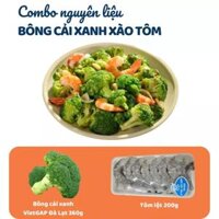 Combo Bông Cải Xanh Đà Lạt Vietgap 360g & Tôm Nõn 200g