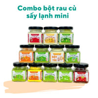 Combo bột ăn dặm rau củ cho bé ăn dặm từ 6 tháng tuổi bổ sung vitamin cung cấp chất xơ hộp 75gr