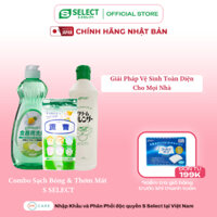Combo Bột Baking Soda Và kem Tẩy Rửa Đa Năng Kèm Nước Rửa Bát Chén S Select Nhật Bản