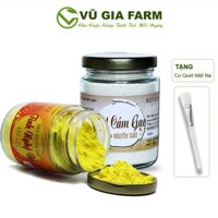 Combo Bột Cám Gạo + Tinh Nghệ Đỏ - Nguyên Chất Vũ Gia (100g/hũ) + Tặng Cọ Quét