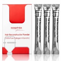 Combo bột Keratin & Collagen Sophia Platinum phục hồi túi ( 3 gói 3g ) - Thuốc tiên dành cho tóc hư nát