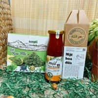 COMBO BỘT RAU MÁ 60G + MẬT HOA DỪA CÔ ĐẶC 250G - BAMBOO
