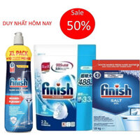 Combo bột rửa bát finish 2,2kg + Muối finish 1,2kg + dung dịch nước làm bóng finish 800 ml - HANOIMART