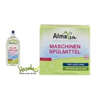 Combo Bột rửa bát Nước làm bóng 500ml Almawin dùng cho máy rửa chén máy rửa bát