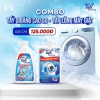 Combo bột tẩy lồng máy giặt cửa ngang, tẩy sạch nhanh vi khuẩn và nấm mốc găng cao xu