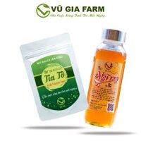 Combo Bột Tía Tô Sấy Lạnh 50g + Mật Ong Hoa Cà Phê 420g - Nguyên Chất Vũ Gia