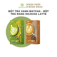 Combo Bột trà xanh UCC Matcha Latte & trà rang Hojicha  (15g x 10 gói)