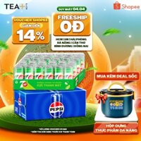 Combo Bung Xõa Cực Đã - 1 Thùng 24 Lon Pepsi & 1 Thùng 24 Lon 7Up (320ml/lon hoặc 350ml/lon)