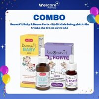 Combo BuonaVit Baby & BuonaVit D3 Forte - Bộ đôi dinh dưỡng phát triển trí não cho trẻ em và trẻ nhỏ