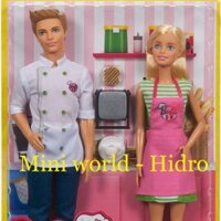 Combo Búp bê đầu bếp Ken và Barbie chính hãng. Có tách lẻ