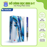 Combo Bút Bi Thiên Long TL-036 - Bút Bi Giắt Kim Loại Mạ Crom Đệm Cầm Tay Cao Su Êm