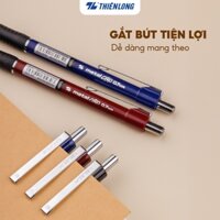 Combo Bút Bi Thiên Long TL-036 Bút Bi Giắt Kim Loại Mạ Crom Đệm Cầm Tay Cao Su Êm HM Văn Phòng Phẩm Giá Rẻ