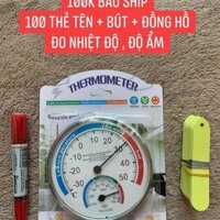Combo Bút - thẻ tên - đồng hồ nhiệt kế