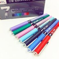 Combo Bút viết mực gel đi nét 0.5mm gồm 7 màu - 5 màu