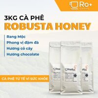 Combo Cà Phê Robusta Honey 100% Nguyên Chất Rang Mộc - Combo 3kg 5kg 10kg - Phù Hợp Pha Phin, Pha Máy