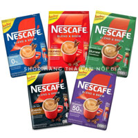 Combo cà phê sữa không đường và ít đường Nescafe nội địa Thái Lan thơm ngon dành cho người tiểu đường uống được