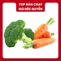 Combo Cà rốt Đà Lạt VietGap phần 300g & Bông Cải Xanh Đà Lạt Vietgap 360g