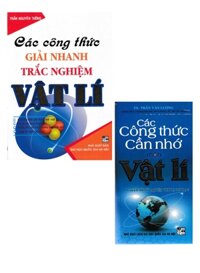 Combo Các Công Thức Giải Nhanh Trắc Nghiệm Vật Lí + Các Công Thức Cần Nhớ Môn Vật Lí (Bộ 2 Cuốn)