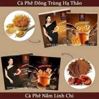 COMBO CAFFE ĐÔNG TRÙNG HẠ THẢO +CAFE NẤM LINH CHI NHẬT KIM ANH
