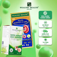 Combo Cải Thiện Gout Và Hỗ Trợ Thận Wealthy Health - Gout Support + MAXI KIDNEY CARE