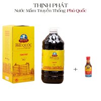 Combo Cal 5 lít Cẩm Thạch 40 độ tặng 1 chai Phú Quý 50ml 43 độ nước mắm truyền thống Phú Quốc Thịnh Phát từ cá cơm