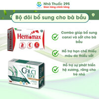 Combo Calci bone gold và Hemomax DANIPHARM, Bộ đôi bổ sung canxi và sắt cho bà bầu