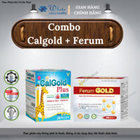 Combo Calgold Plus + Ferum Gold Giúp xương chắc khỏe, bổ sung sắt do thiếu máu