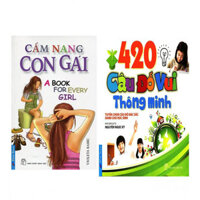 Combo  Cẩm Nang Con Gái Tái Bản 2016  420 Câu Đố Vui Thông Minh