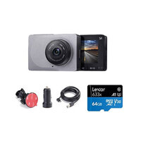 Combo Camera hành trình Xiaomi YI Car Smart Dash 1296p 2K – Phiên bản Quốc Tế , Kèm thẻ 64GB A1 4K Lexar  – Hàng chính hãng