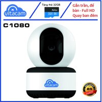 Combo camera Vitacam C1080 Full HD + Thẻ nhớ 32GB hàng chính hãng không sợ hàng dựng