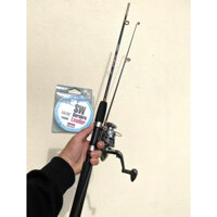 Combo cần 2 khúc đặc đồ dài 1m2 + máy kim loại CL 3000 tặng 1 cuộn dù PE 100m - Test tĩnh 5kg nhẹ nhàng - Chi tiết sản p