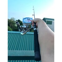 Combo Cần 2 Khúc Đặc Shimano Scabard Máy CL Tặng Kèm Dù Sw 50M