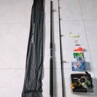 COMBO CAN CAU CA DAIWA 2M4 VA MAY HE 6000. TANG KEM FULL PHU KIEN CHO AE NHU HINH.