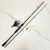 Combo cần câu lure máy đứng Bộ cần lure Sói Đen kèm máy giá rẻ SD1 agzjbxvkp123