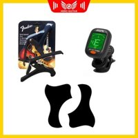 Combo cần có Tuner+ Capo+ Miếng dán - Hero Guitar Lux