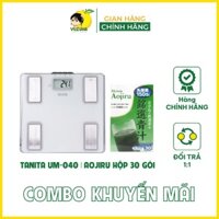 COMBO Cân Điện Tử Thông Minh TANITA UM-040 Và Túi Bột Rau Xanh MEISEN AOJIRU (30 Gói) Bổ Sung Chất Sơ - Yuzuha Store