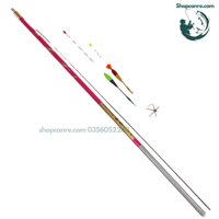 Combo cần đơn câu lục đầu cần Hồng long, Nhật Nguyệt Giao Thoa (Hồng long 5m4 kèm PK)