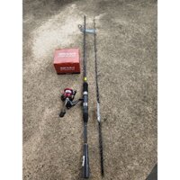 combo cần lure daiwa crossfire X. máy shimano sienna 2500