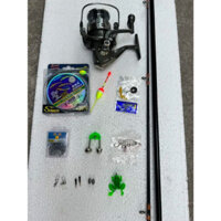 Combo cần máy, Bộ cần câu shimano 2 khúc 2m7, máy CL 7000 kèm trọn bộ phụ kiện