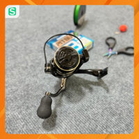 Combo Cần  UL Cán Gỗ & Máy AC2 Tặng kèm Dây PE  Kéo titan  & Nhái hơi + Cá Sắt