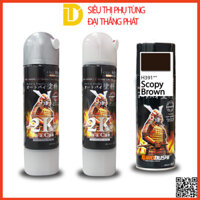 Combo cao cấp sơn Samurai, sơn xịt xe máy màu nâu hạt dẻ H391 (Lót 2K04, Màu H391, Phủ 2K01)