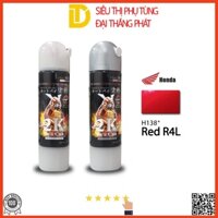 Combo Cao Cấp sơn Samurai, sơn xịt xe máy H138* MÀU ĐỎ R4L (Lót 2K04, Nền 124, Màu H138*, Phủ 2K01)